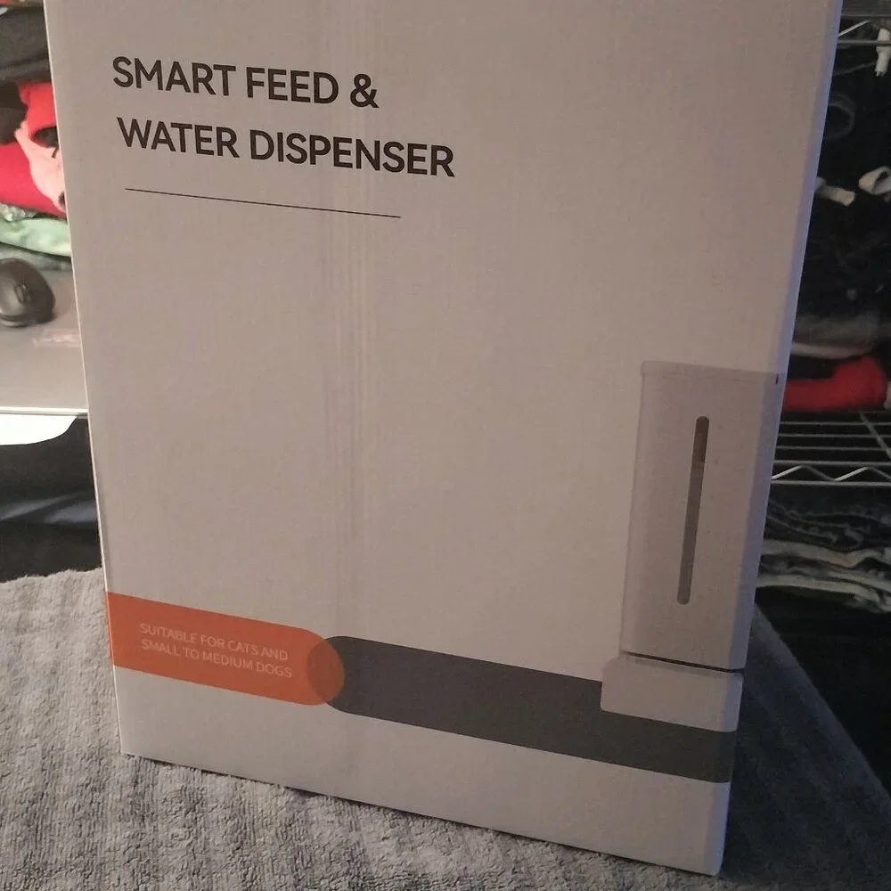 2025 New APP Control Smart Cat / Dog Feeder Food & Water Fountain With Camera